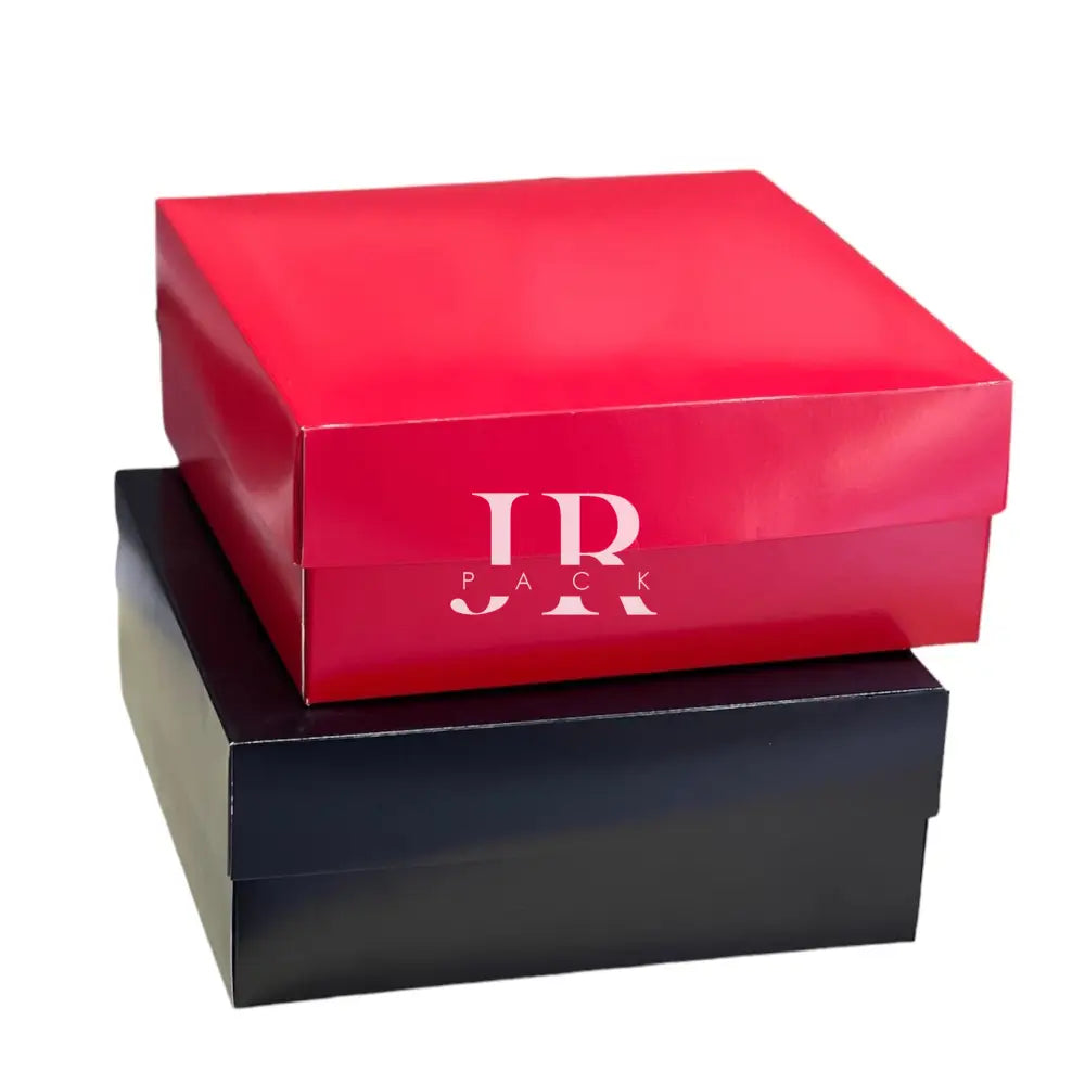 Caja 25x25x10cm Doble Pared Rojo - 640862 - packaging