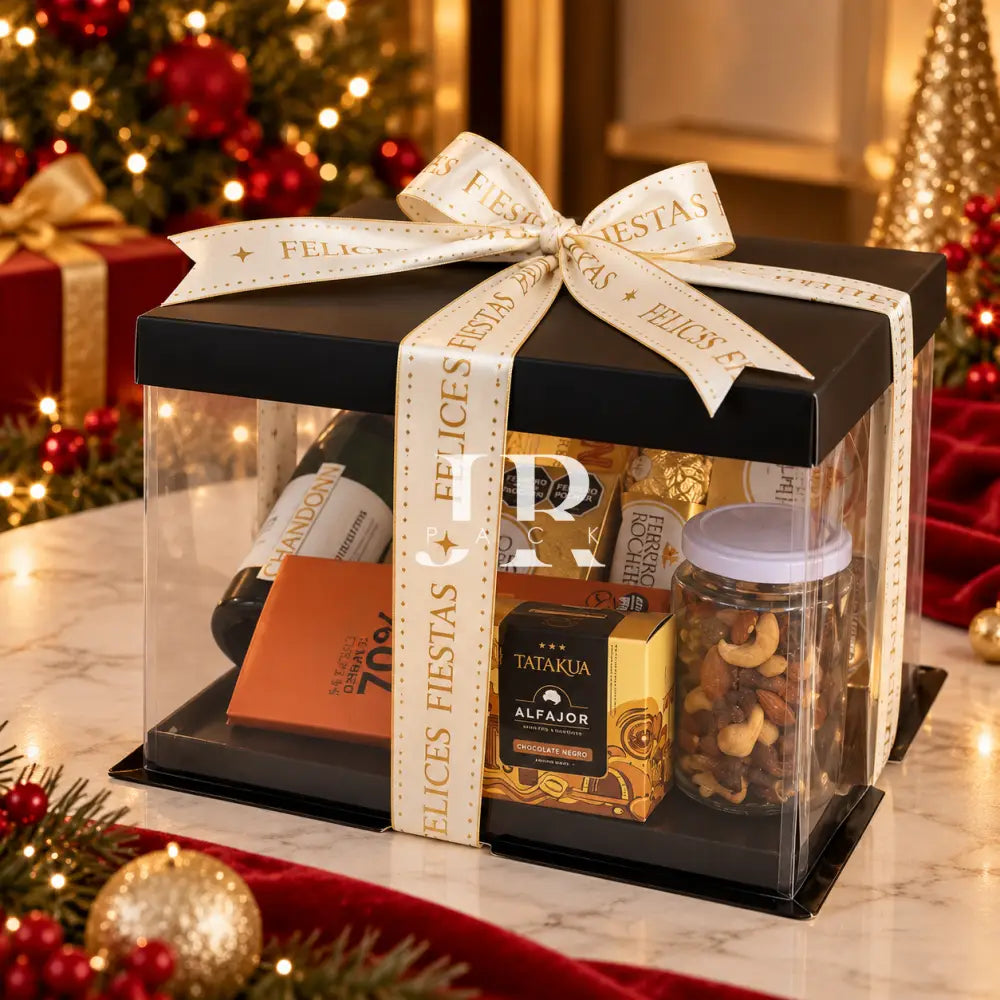 CAJA 26X26X18CM NEGRO TRANSPARENTE - 642412 - packaging