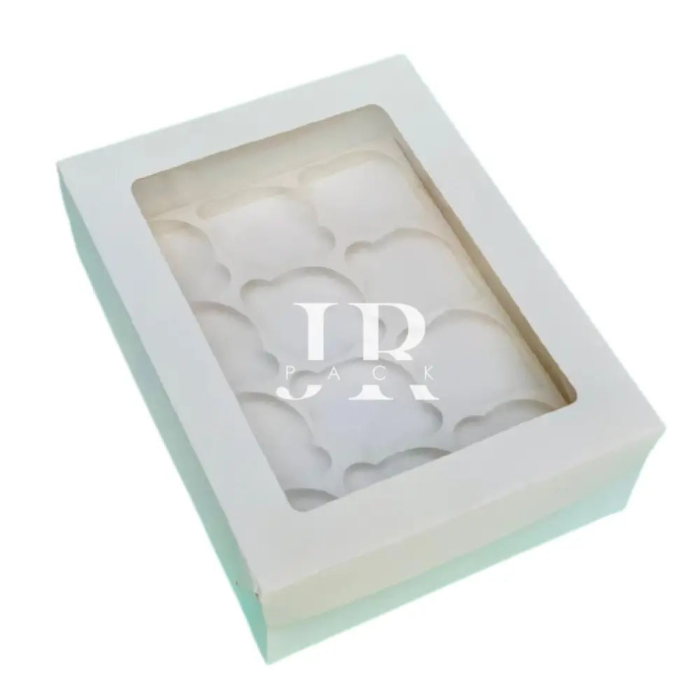 Caja 29x22x9cm con visor p/ 12 cupcakes - LET12 - packaging