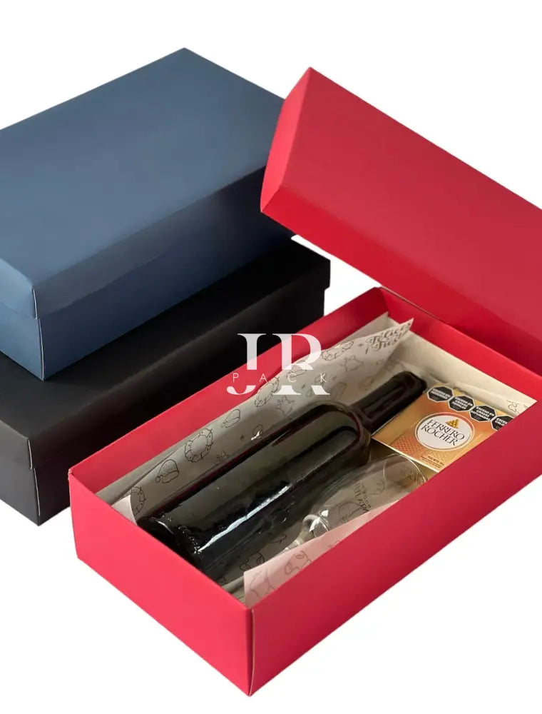 Caja 34x19x9cm Mate Azul Marino - 640952 - packaging