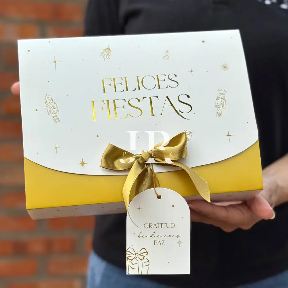 Caja Lazo 23x17x7cm Dorado - COD 642269 - packaging