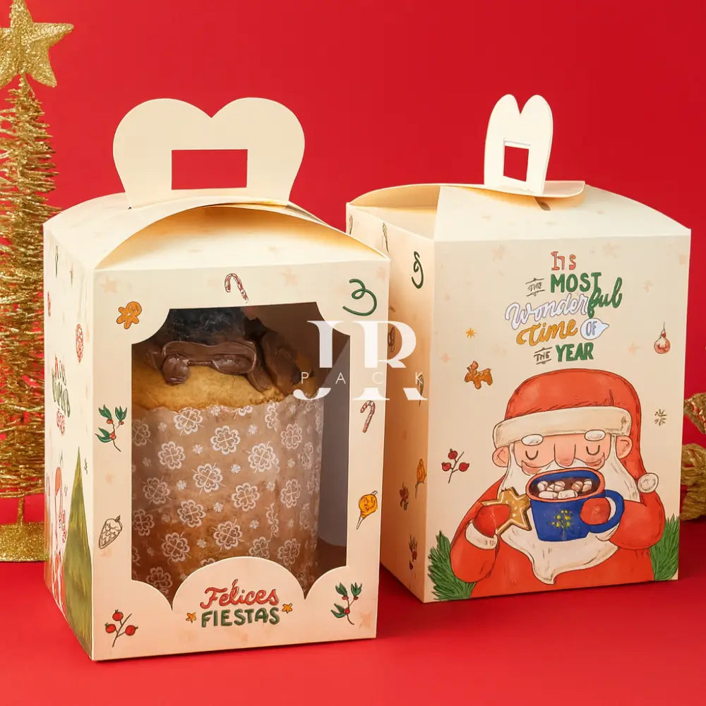 Caja p/ Pan Dulce 500gr 13x13x17cm - COD 642194 - packaging