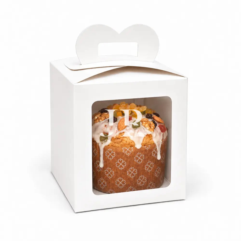 Caja para pan dulce 1KG con visor 17X17X20CM - 640638 - packaging