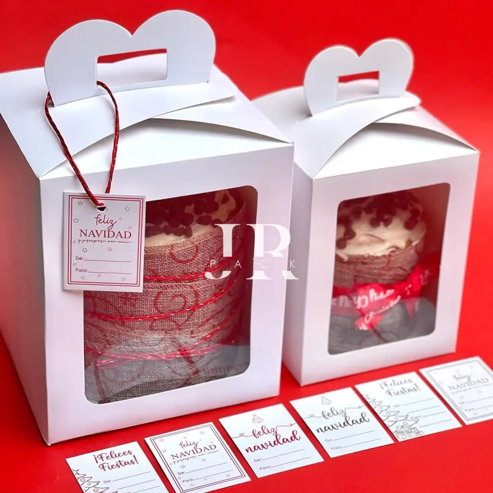 Caja para pan dulce 1KG con visor 17X17X20CM - 640638 - packaging