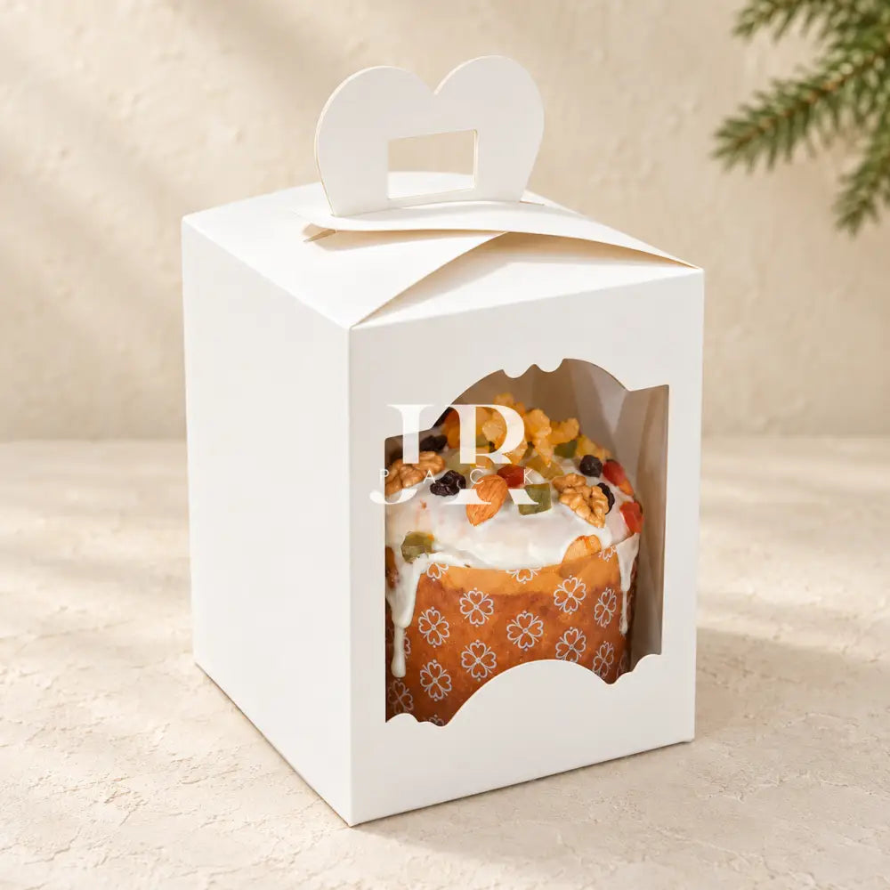 Caja para pan dulce 500GR con visor 13X13X17CM - 639304 - packaging