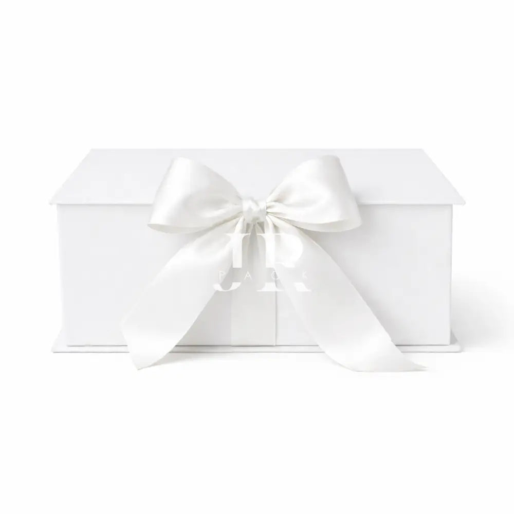 Caja Premium 23x17x10cm - Tipo Libro - Blanco - PREMIUM ARMADAS