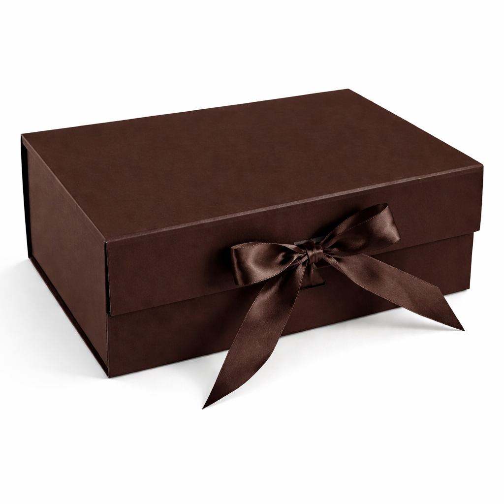 Caja Premium 33x25x12cm Marrón Despegable