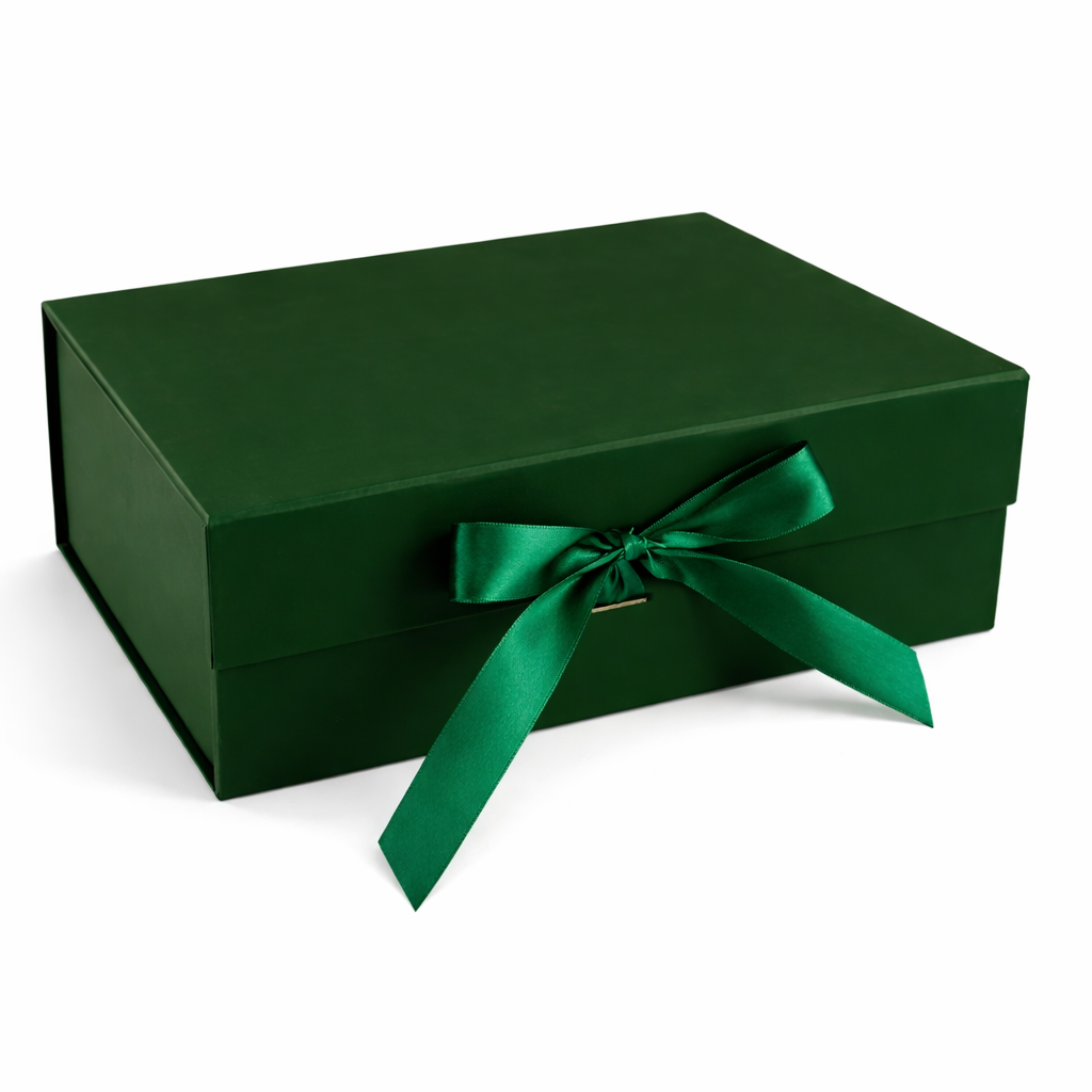 Caja Premium 33x25x12cm Verde Musgo Despegable