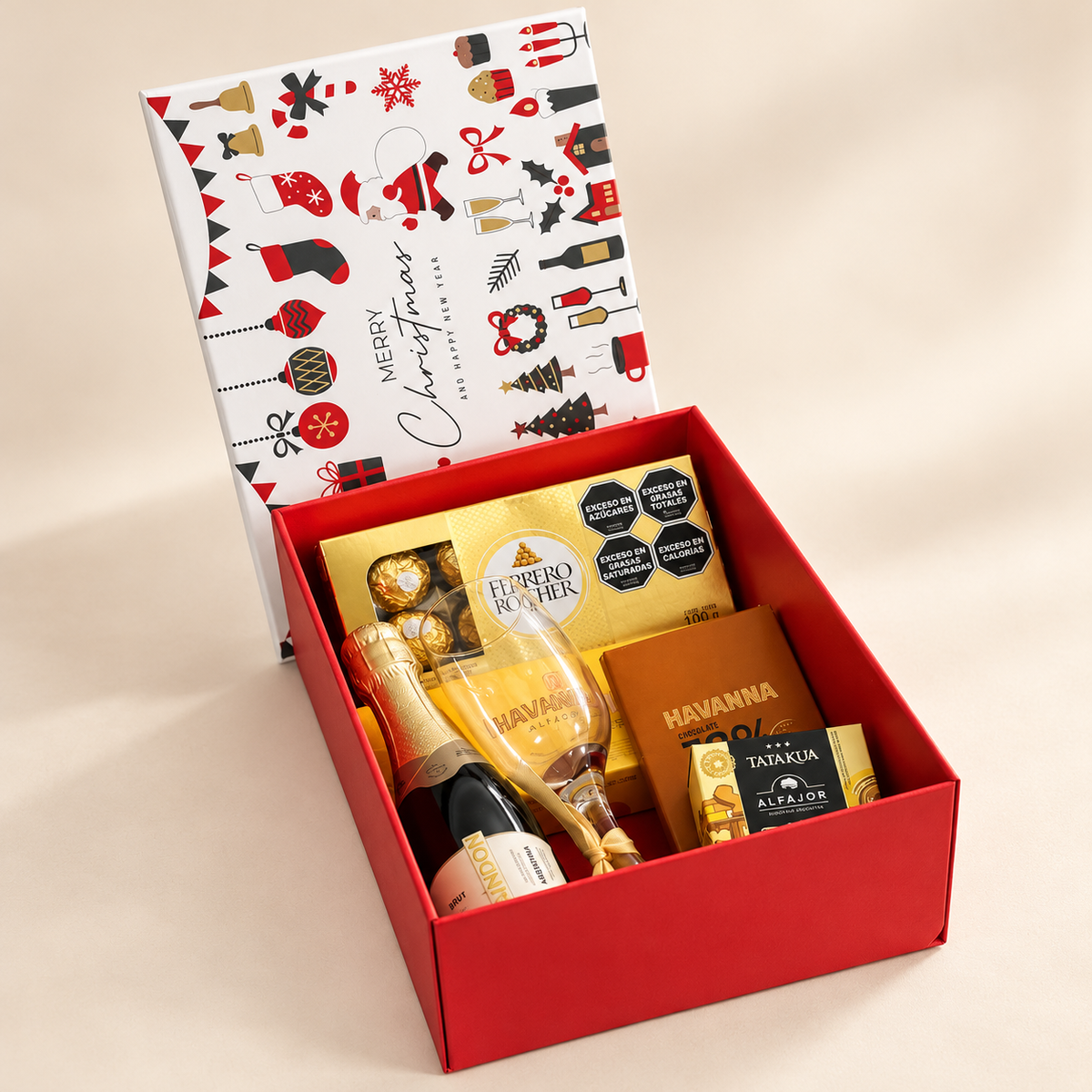 Caja Premium 29x21x10.5cm Navidad despegable