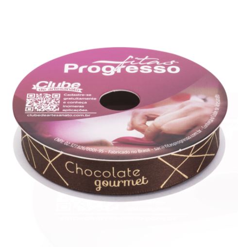 CINTA PASCUA "CHOCOLATE GOURMET" 15 mm X 10 METROS - 380