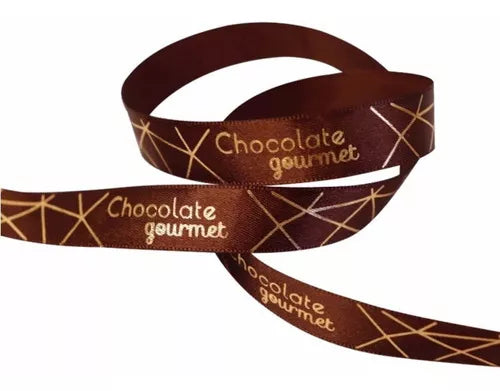 CINTA PASCUA "CHOCOLATE GOURMET" 15 mm X 10 METROS - 380