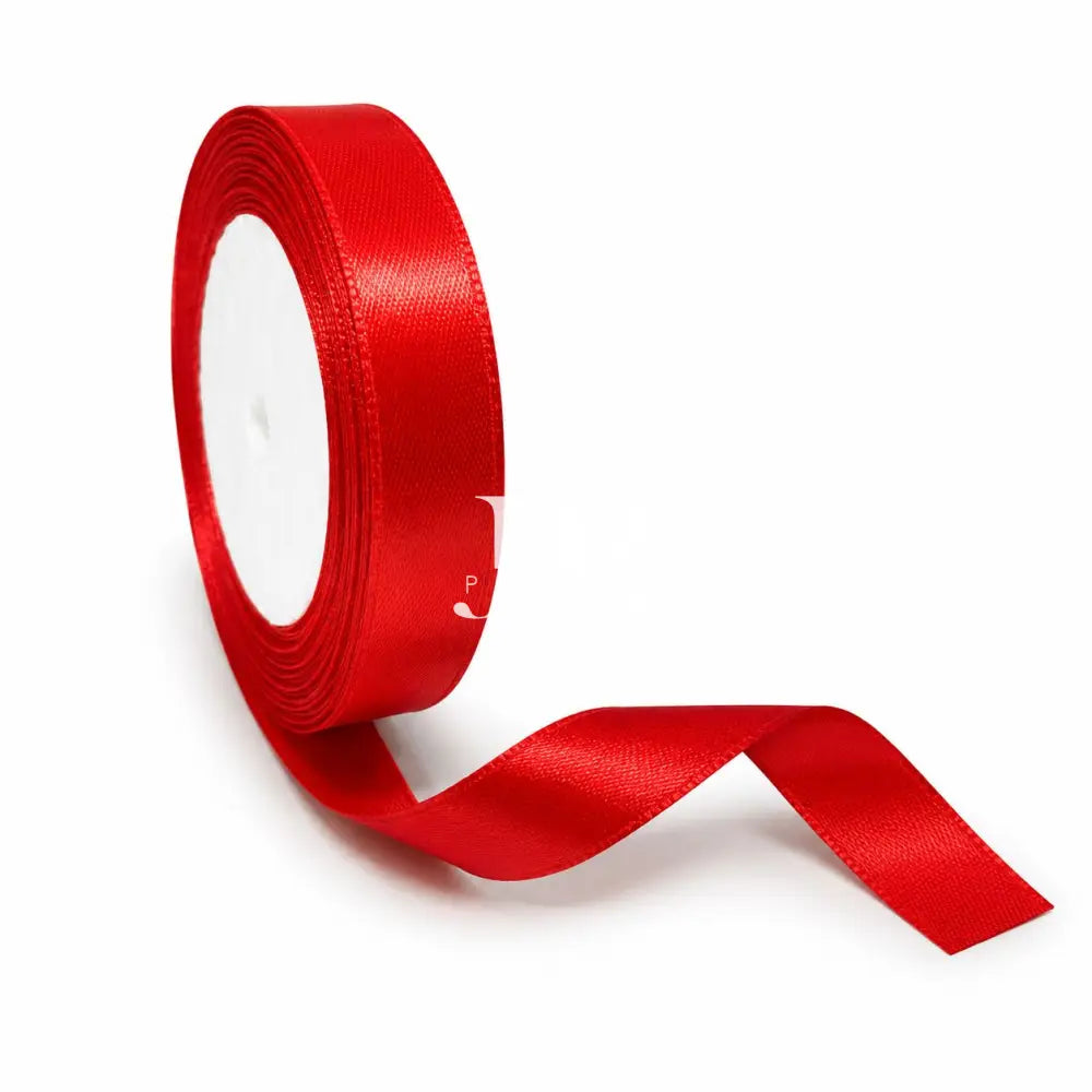 CINTA RASO 1.5CM X 20 METROS ROJO - CINTA RASO 15