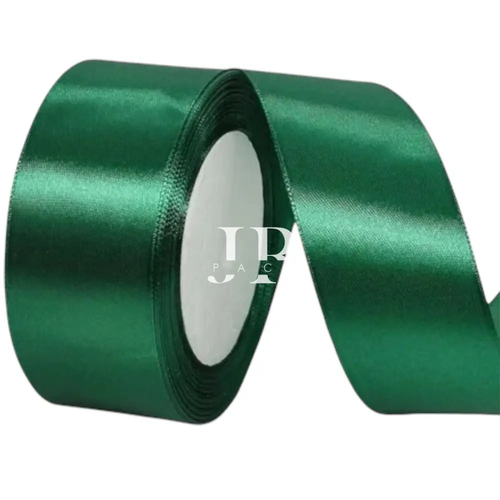 CINTA RASO 4CM X 20 METROS VERDE OSCURO - cinta raso 4CM