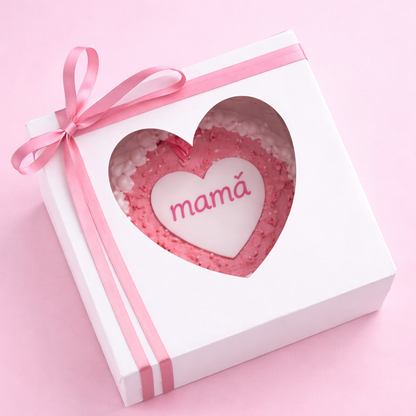 Caja 16x16x10cm c/ visor de corazón - CUP4V.0