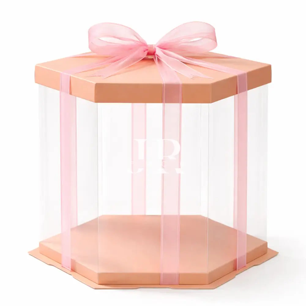 HEXAGONAL 24.5x24.5x24cm - Rosa - packaging