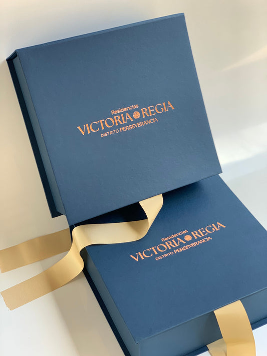 Premium personalizado Victoria Regia - Logo Stamping Rose Gold