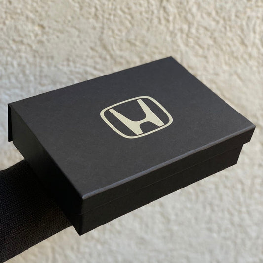 Premium personalizado HONDA Media Solapa - Logo Stamping Plata