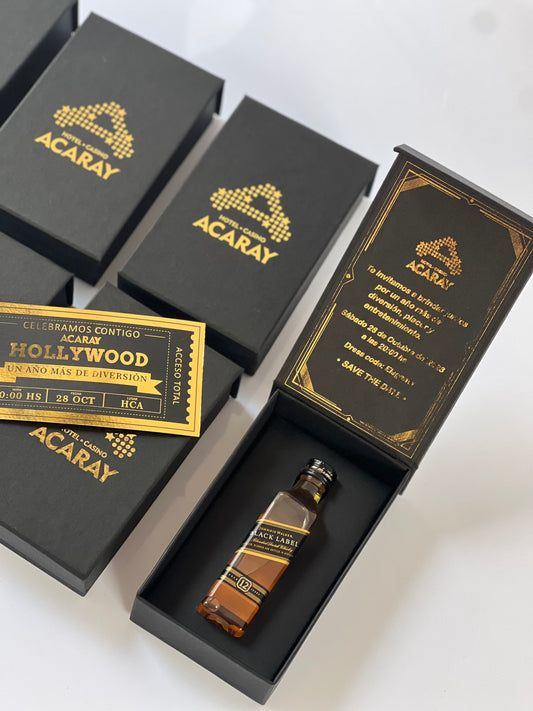 Premium personalizado - Hotel Casino Acaray - Media solapa + stamping