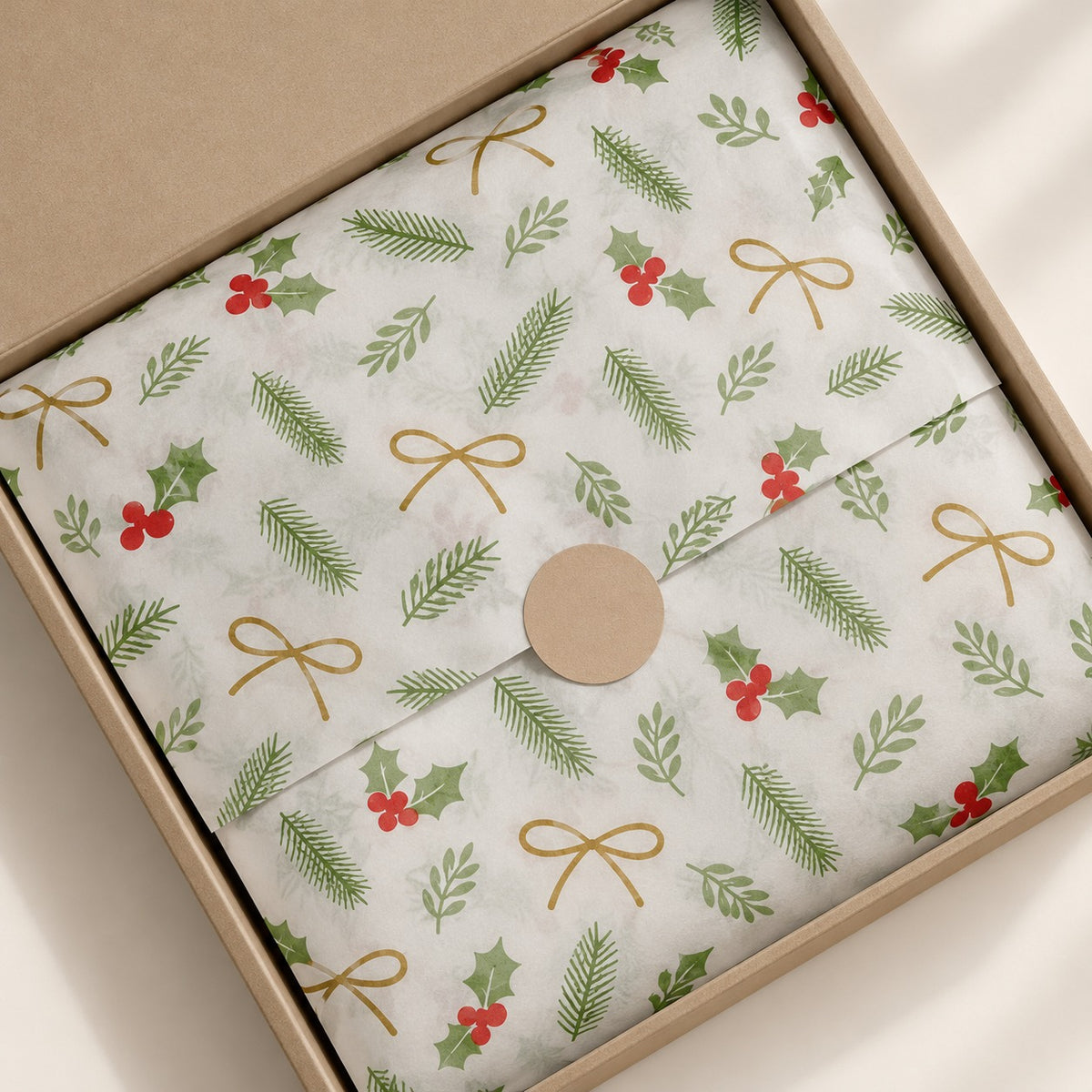 Papel Manteca Navidad - 3 colores  27x40cm - (cont. 25 hojas)