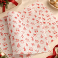Papel Manteca Rojo Navidad 27x40cm - (cont. 25 hojas)