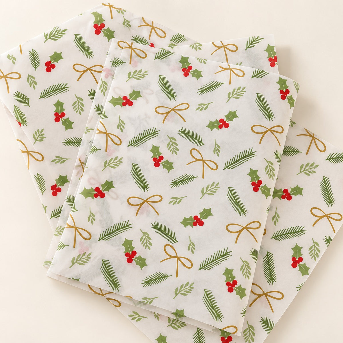 Papel Manteca Navidad - 3 colores  27x40cm - (cont. 25 hojas)