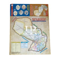 Mapa del Paraguay - Rutas y Distritos (Lámina educativa grande)