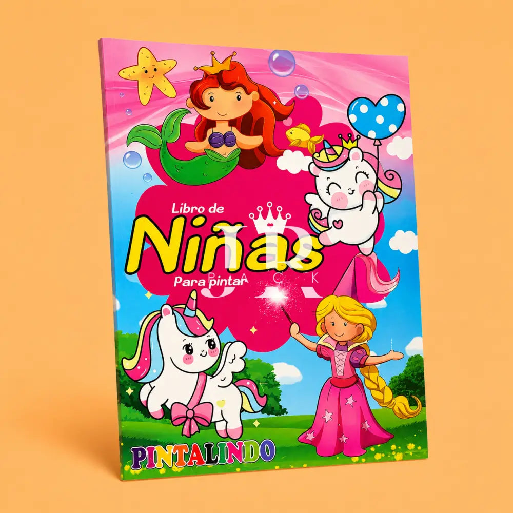 Niñas Libro (Grande) Pintalindo