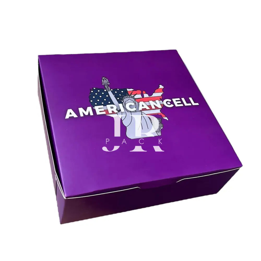 Packaging Personalizado American Cell - 20x20x7cm - Impresión Full color - packaging