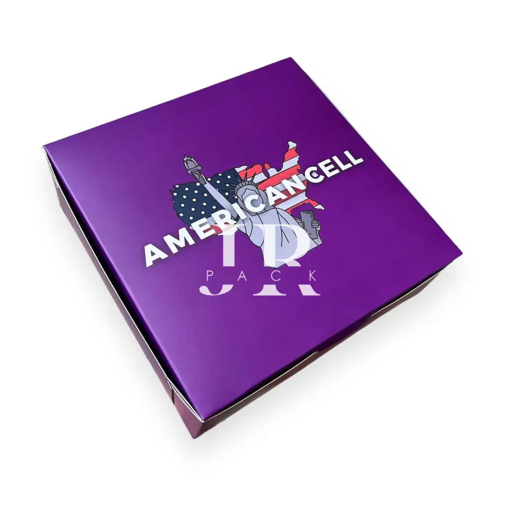 Packaging Personalizado American Cell - 20x20x7cm - Impresión Full color - packaging
