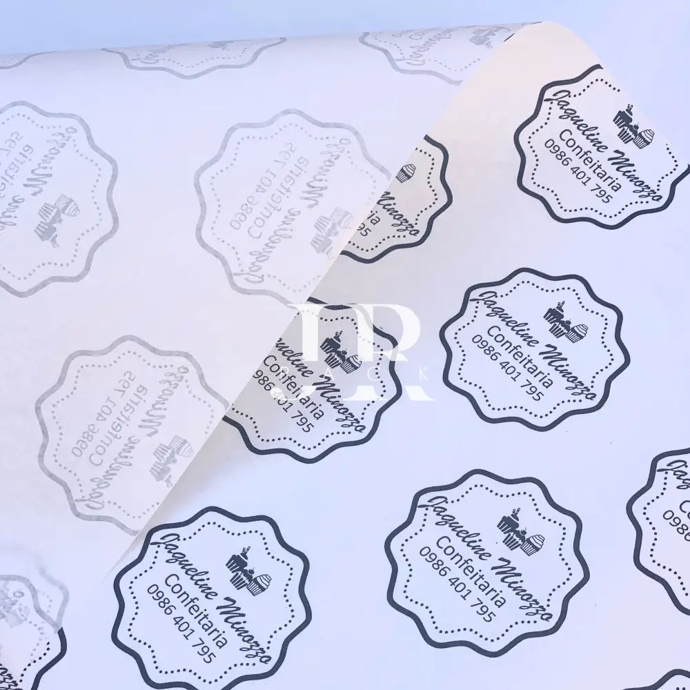 Papel manteca con logo - 20x20cm
