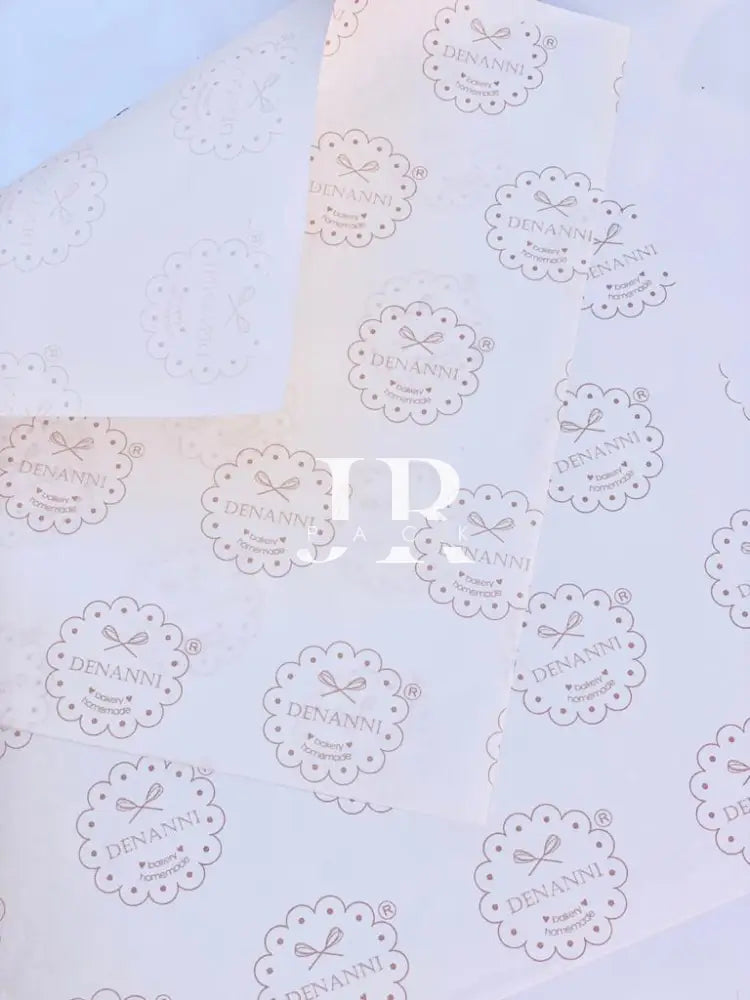 Papel Manteca con logo - 25x25cm - papel manteca