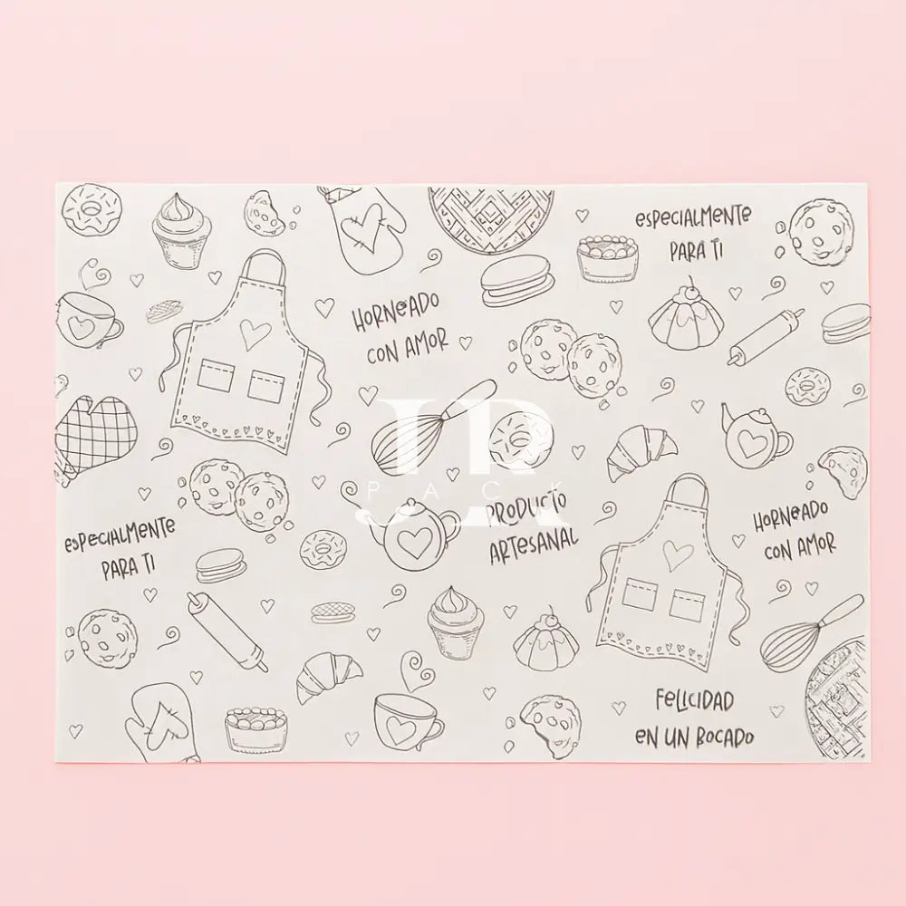 Papel Manteca Pastelería Negro 27x40cm - (cont. 25 hojas) -PM1.10 - papel manteca