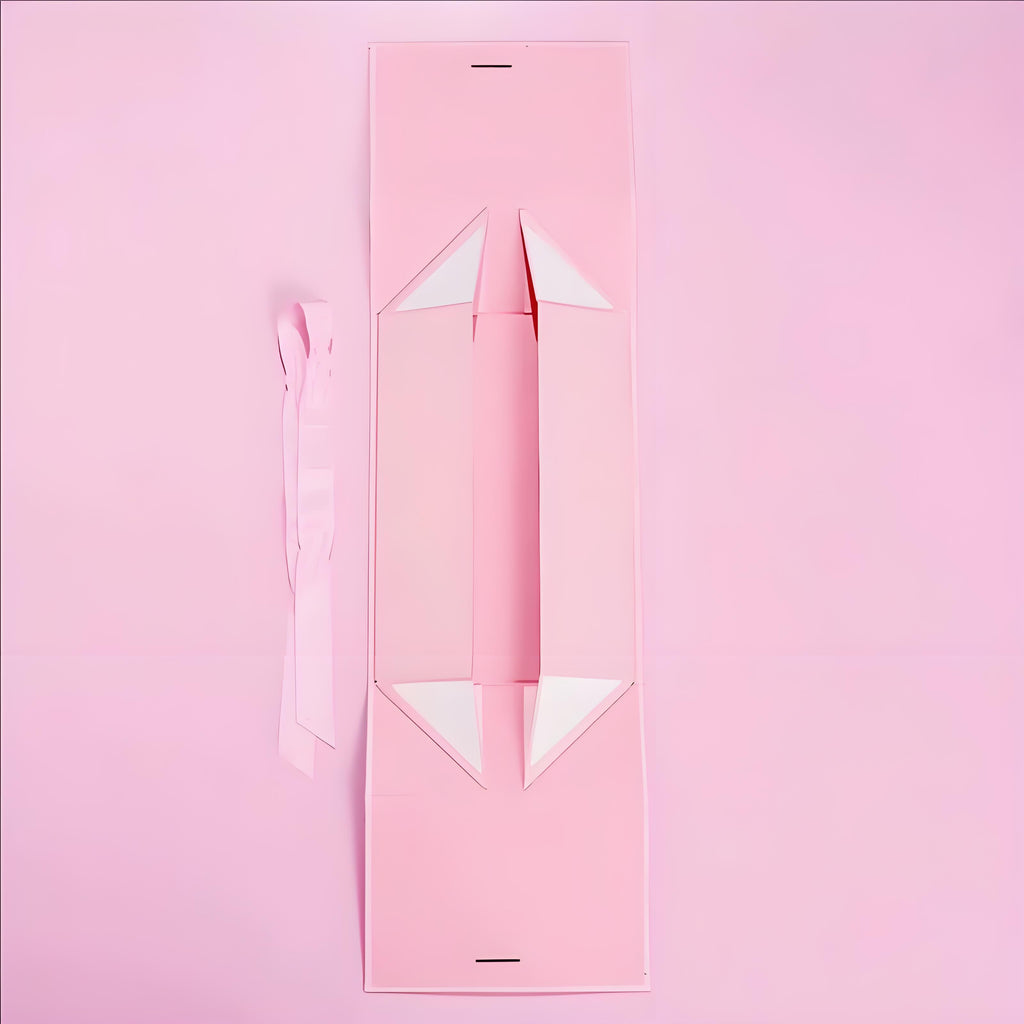 Caja Premium 26.5x19x8cm Rosa - Doble Abertura Desplegable