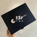 Premium personalizado CDG Tipo Libro CF + Logo en Stamping Plata