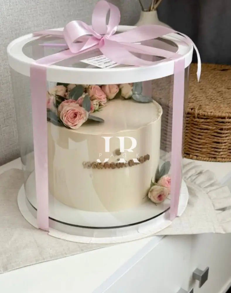 REDONDA 26x26x18cm TRANSPARENTE - packaging