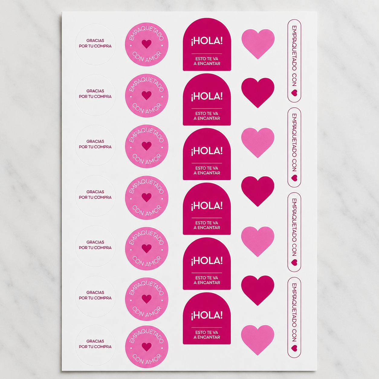 Stickers estándar A3 “amor” - 641758