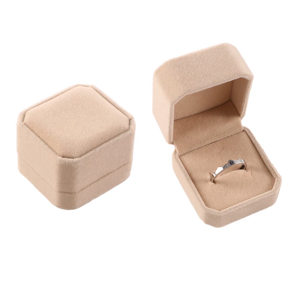 Caja para Anillo Terciopelo 7x7x4 cm