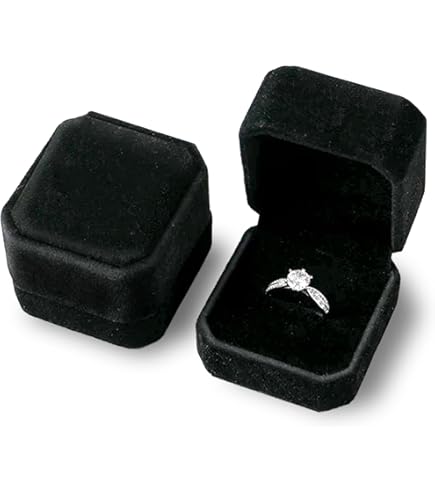 Caja para Anillo Terciopelo 7x7x4 cm