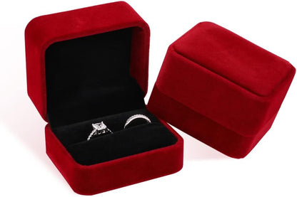 Caja para Anillo Terciopelo 7x7x4 cm