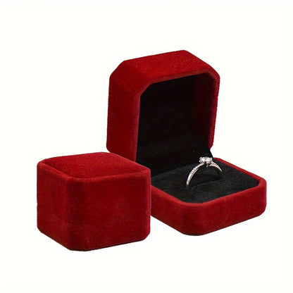 Caja para Anillo Terciopelo 7x7x4 cm