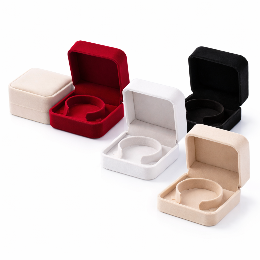 CAJA TERCIOPELO 9X9X4CM PARA BRAZALETE