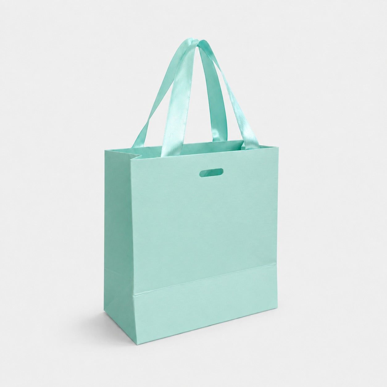Bolsa Mini 14.5x8x14.5cm Tiffany con Manija Cinta Raso