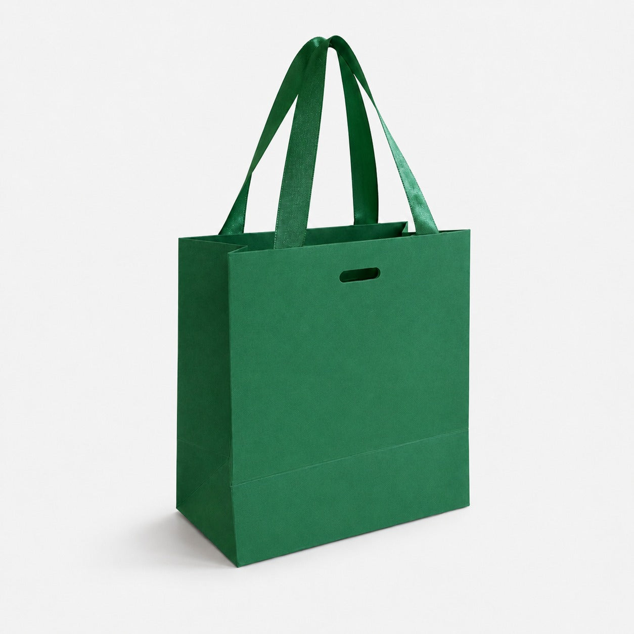 Bolsa Mini 14.5x8x14.5cm Verde con Manija Cinta Raso