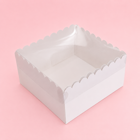 CAJA 20x20x11cm CON TAPA DE ACETATO - 642989