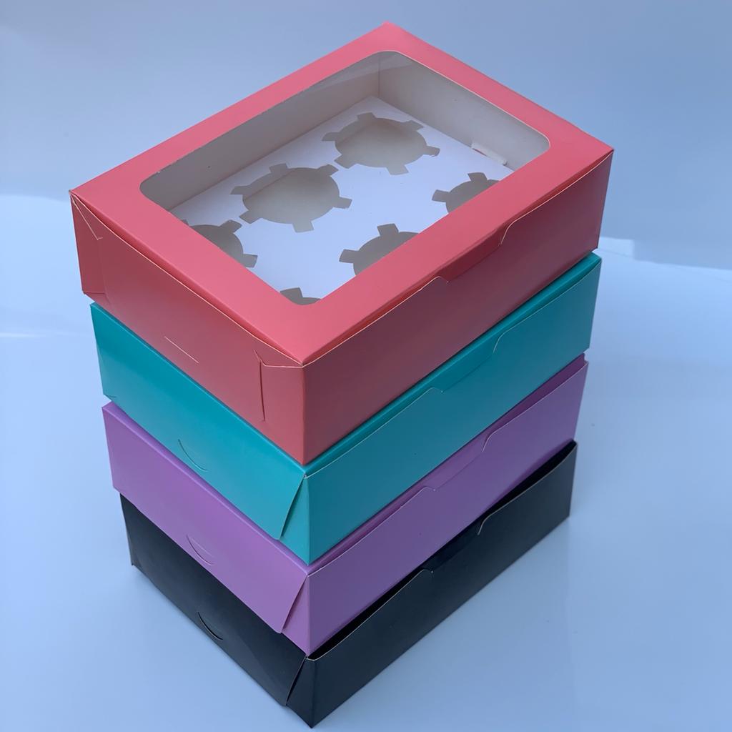 MOM1P - Caja p/ 6 cupcakes (10 unidades)