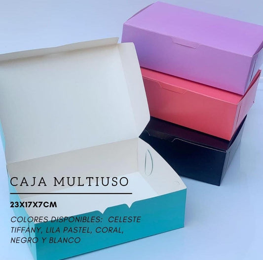 MOM1SV- Caja 23x17x7cm Pasteles (10 unidades)