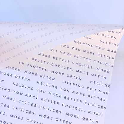 Papel Manteca con logo - 25x25cm